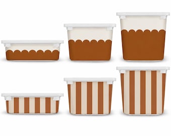 Rayas TROFAST pegatina marrón IKEA TROFAST Vinilo Envolturas rayas marrones ikea Trofast pegatina Trofast conjunto de calcomanías Ikea trofast rayas