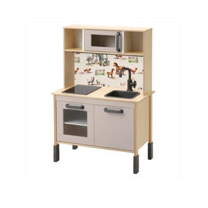 Beige DUKTIG decal IKEA DUKTIG kitchen decal play kitchen adhesive film ikea furniture film duktig play kitchen sticker ikea kitchen film ikea Farmlife sticker farmlife decal