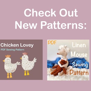 Goose Lovey Blanket pattern digital goose sewing pattern Comfort blanket sewing goose lovey pattern PDF goose baby security blanket video image 5