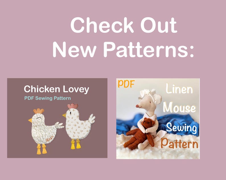 Goose Lovey Blanket pattern digital goose sewing pattern Comfort blanket sewing goose lovey pattern PDF goose baby security blanket video image 5