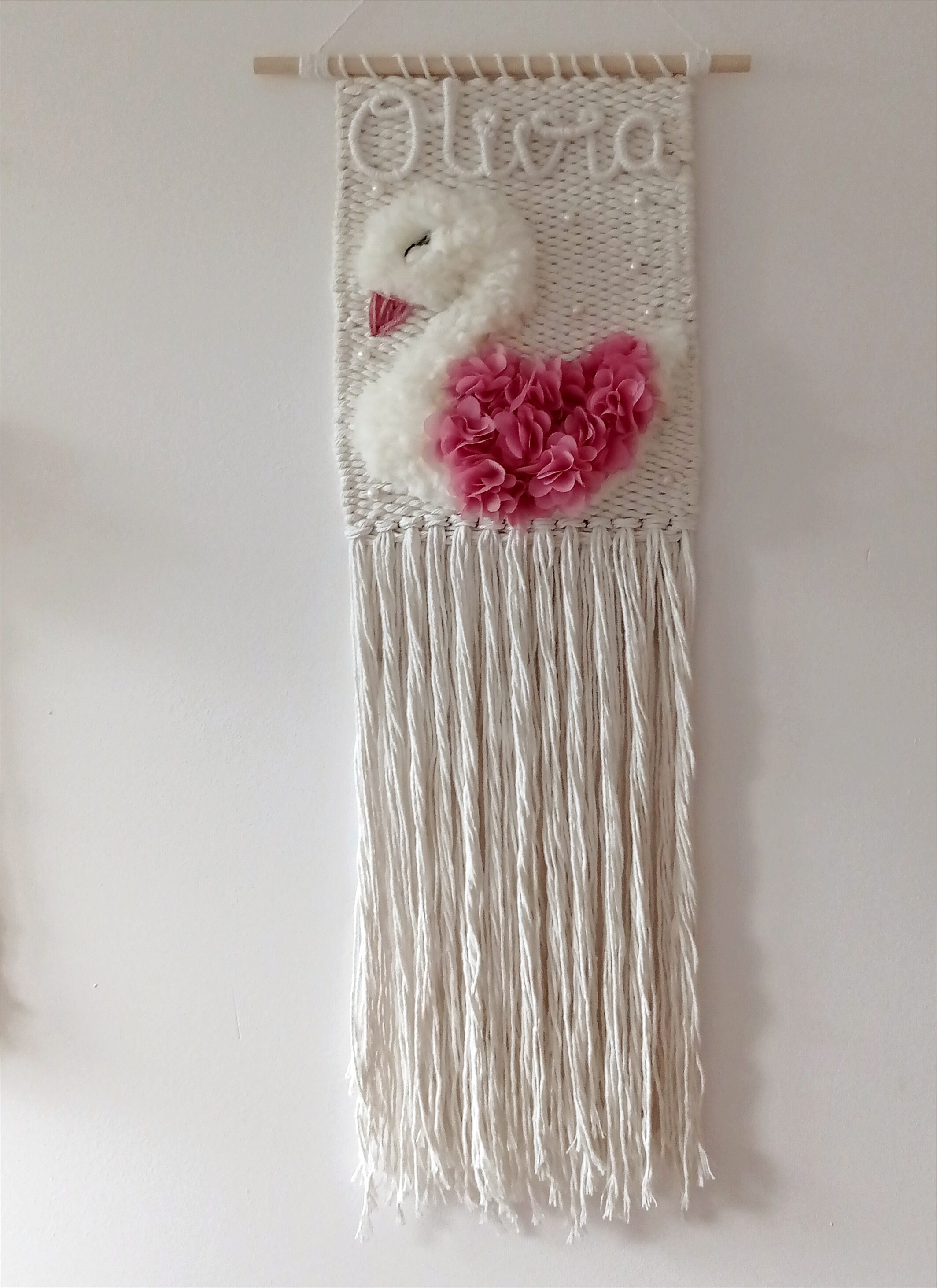 Swan Wall Hanging Swan Decor Nursery Room Swan Wall Decor Etsy