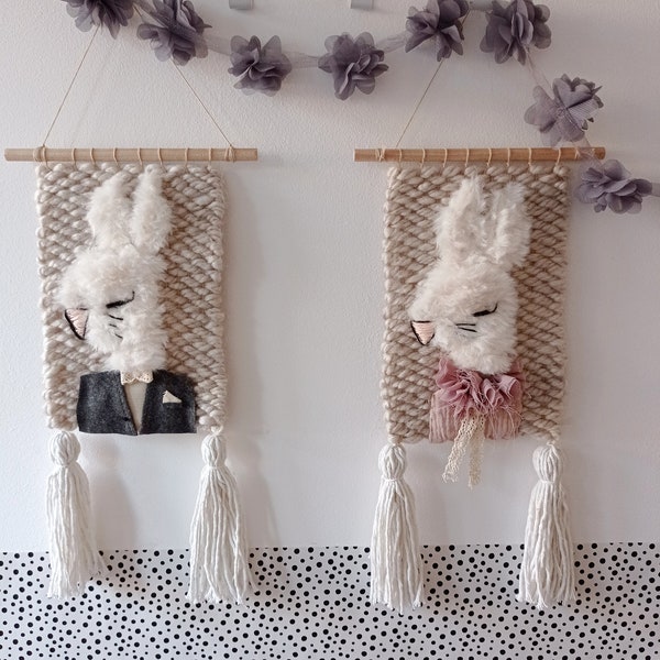 Bunny Wall Hanging Etsy