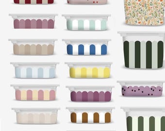 Thick stripes TROFAST sticker Wavy IKEA TROFAST stripes Wraps ikea Trofast sticker wavy edge trofast playroom stickers