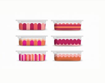 Mad Pink TROFAST sticker designs  IKEA TROFAST Covers ikea Trofast decals bold patterns Trofast whimsical abstract patterns trendy trofast
