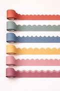 BORDER Scallops wall decal scallop wall border wavy wall sticker scalloped under the ceiling border coquette wall decor whimsical kid decor