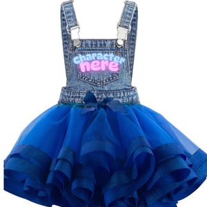 Denim Tulle Dress