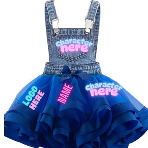 Denim Tutu Dress - Etsy Denim Tutu Dress - Etsy