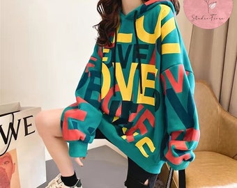 korean girl hoodie