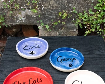 Personalised Cat/Pet Bowl (13cm diameter)