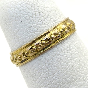 Antique 10k gold baby / pinky midi ring band