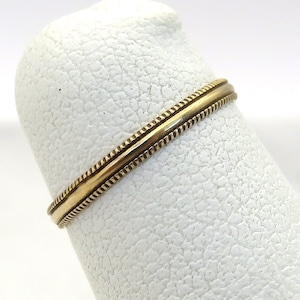 Antique 10k gold baby / pinky midi ring band