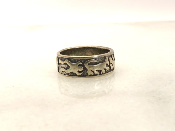 vintage native American sterling silver animal ba… - image 4