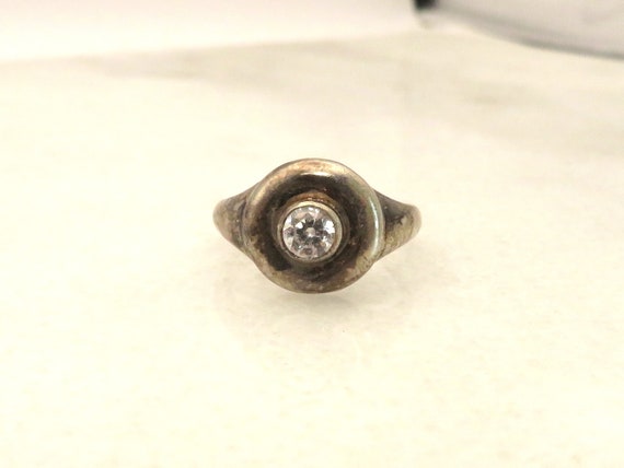 Vintage sterling silver modernist band ring - image 8