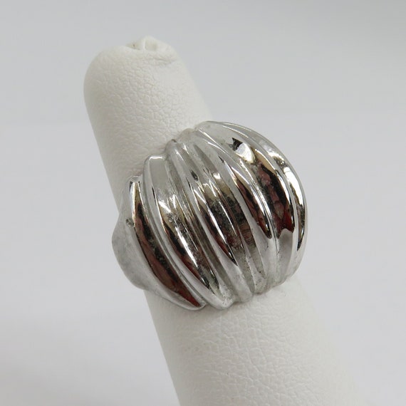 Vintage sterling silver studio modernist ring