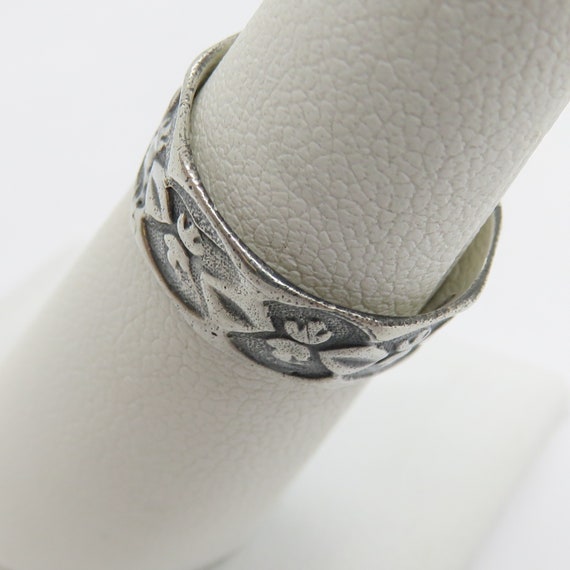 Vintage sterling silver stackable band ring - image 6