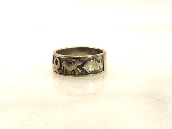 vintage native American sterling silver animal ba… - image 3