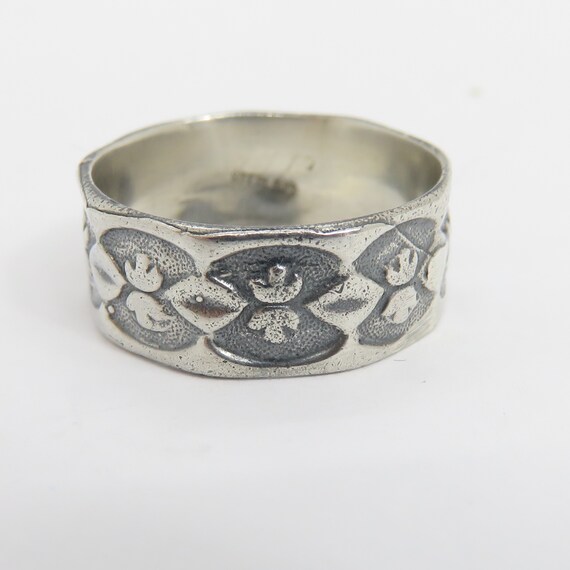 Vintage sterling silver stackable band ring - image 2