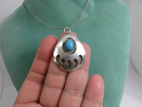 Vintage sterling silver native American shadow bo… - image 5