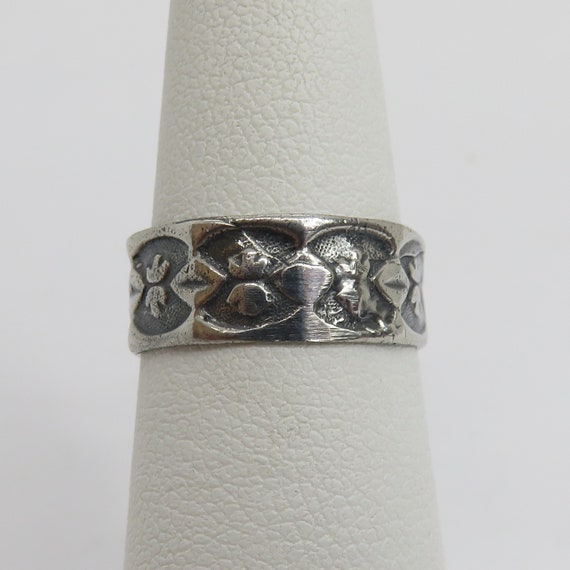 Vintage sterling silver stackable band ring - image 4