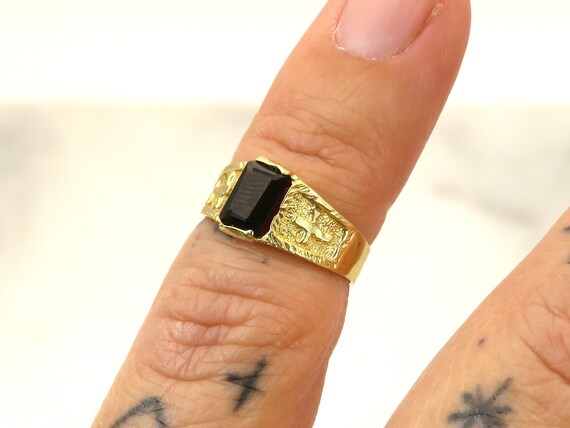 ビンテージ シグネットリング 14K金 ピンキーリング VINTAGE USA