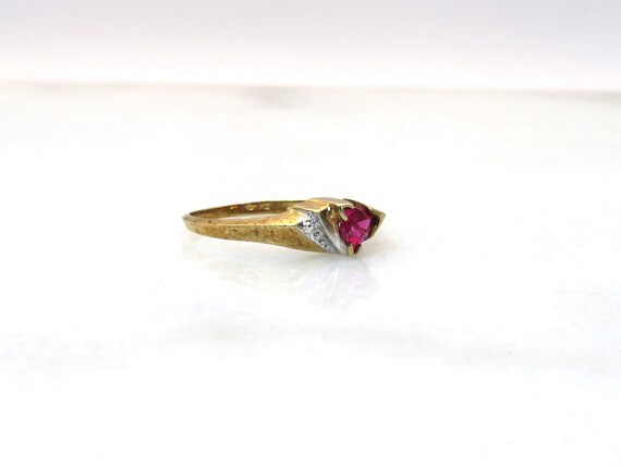 Vintage 10k gold ruby ring - image 6