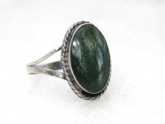 Vintage Sterling silver agate Taxco ring - image 4