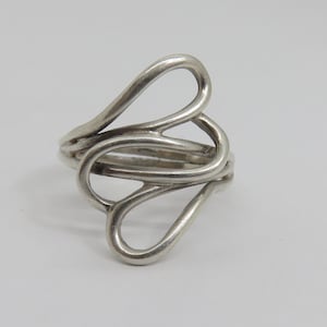 Sterling Silver Intertwined Heart Ring