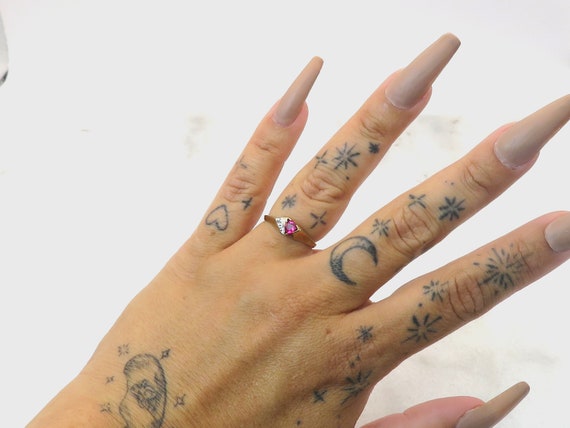 Vintage 10k gold ruby ring - image 8