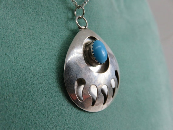 Vintage sterling silver native American shadow bo… - image 3