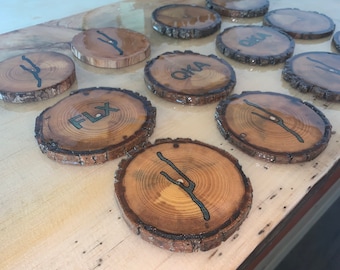 Live Edge Wood Coasters