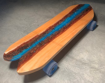 Custom Pine Wood Epoxy River Longboard