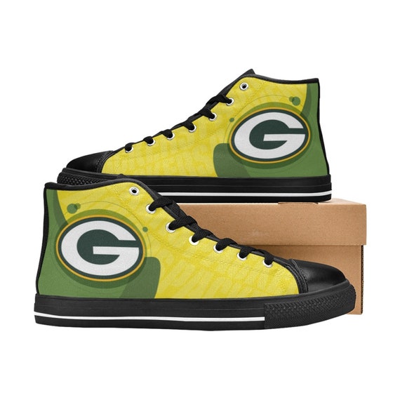 Green Bay Packers Sneakers Themed Custom Shoes Sneakers For | Etsy