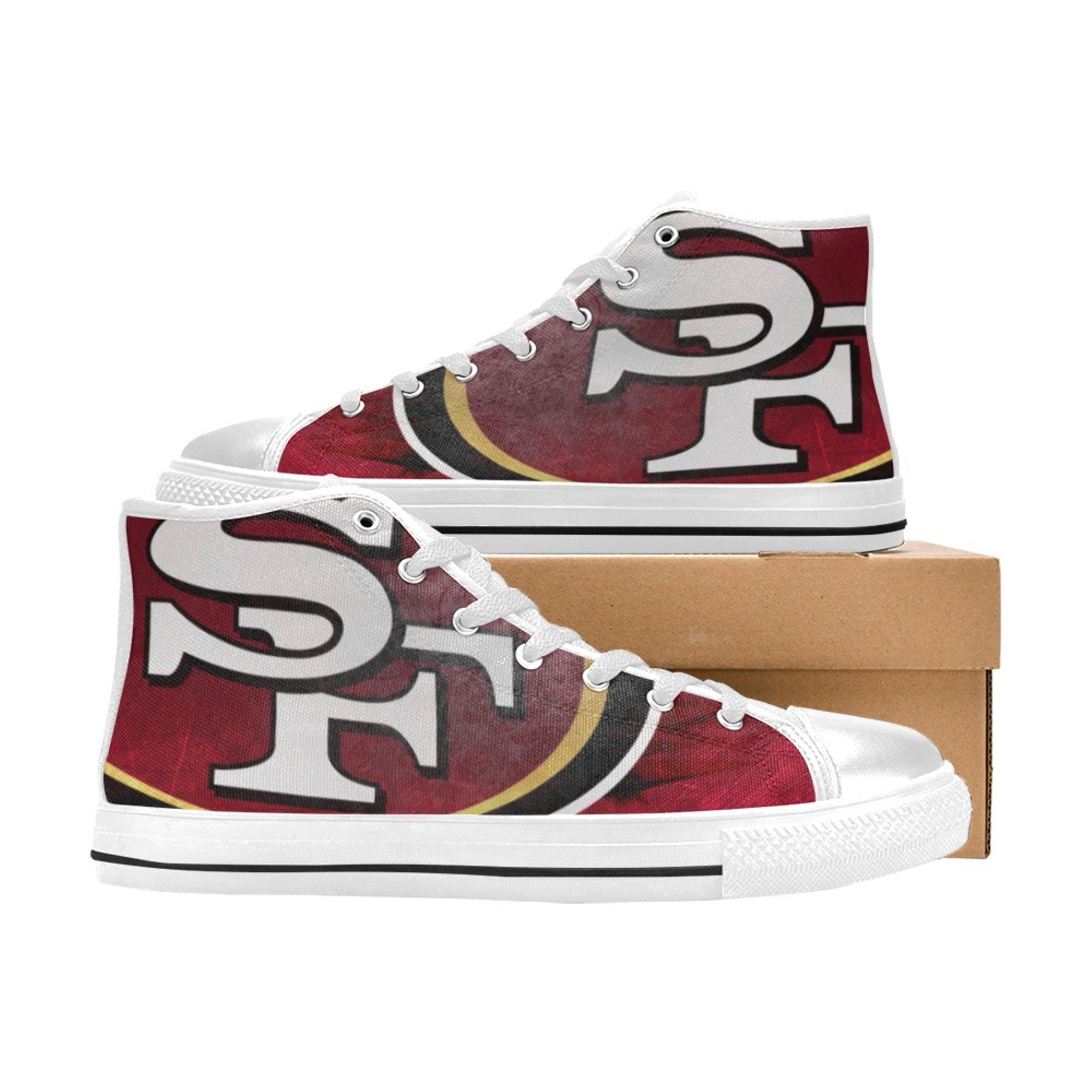 San Francisco 49ers Sneakers Themed Custom Shoes Sneakers For | Etsy