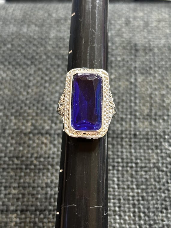 Silver Tone Statement Ring Set - image 3