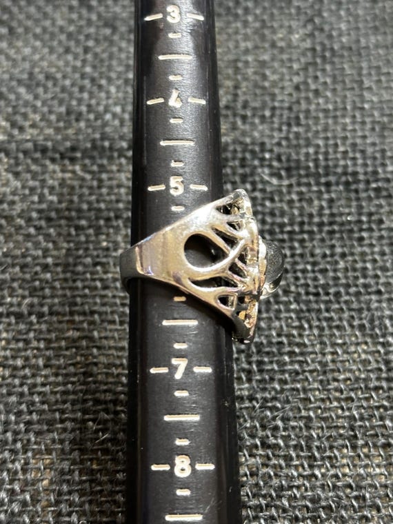 Silver Tone Statement Ring Set - image 8