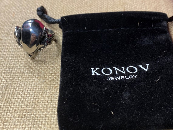 Stainless Steel Alien Skull Ring - Main Image