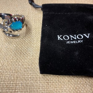 Stainless Steel Blue Crystal Scorpion Ring