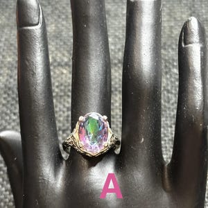 Choice of Sterling Silver Mystic Topaz Rings