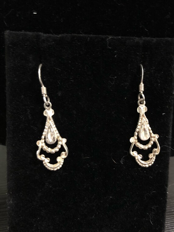 Sterling Silver Dangle Earrings Etsy