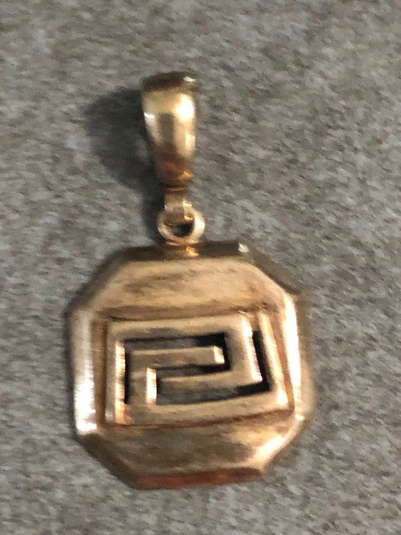 Sterling Silver Greek Key Pendant