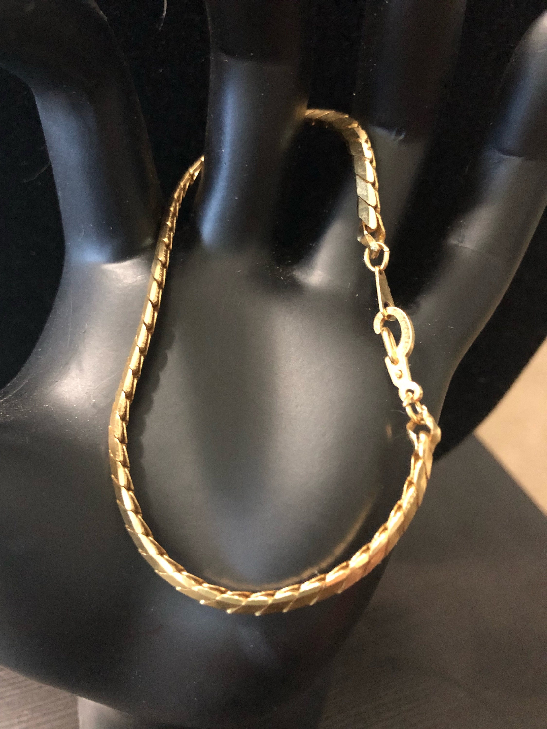 14KGS Gold Over Silver Gold Bracelet Etsy