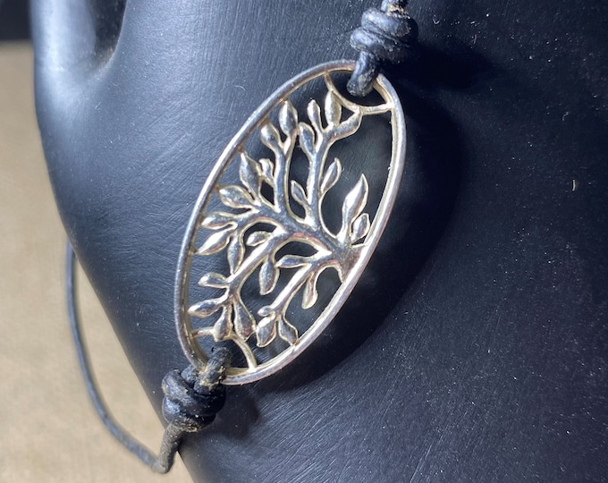 Sterling Silver Family Tree of Life Adjustable Bracelet - Etsy