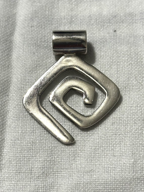 Silpada Sterling Silver Square Spiral Pendant