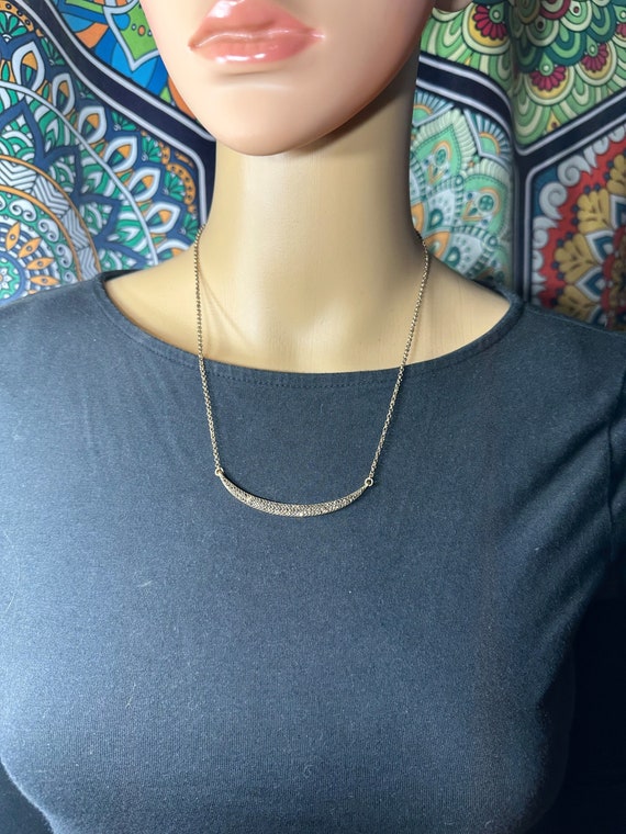Lucky Brand Gold Tone Gold Rhinestone Necklace