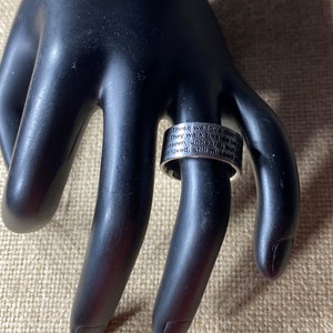 Stainless Steel Comfort Fit 10mm Grieving Ring Size 6