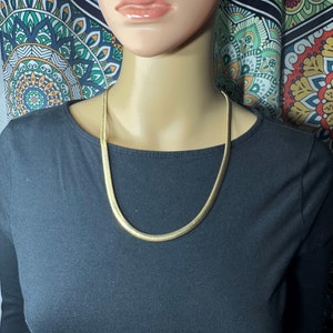 Monet Gold Tone Thick Herringbone Chain