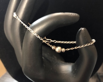 Sterling Silver Bead Chain Bracelet