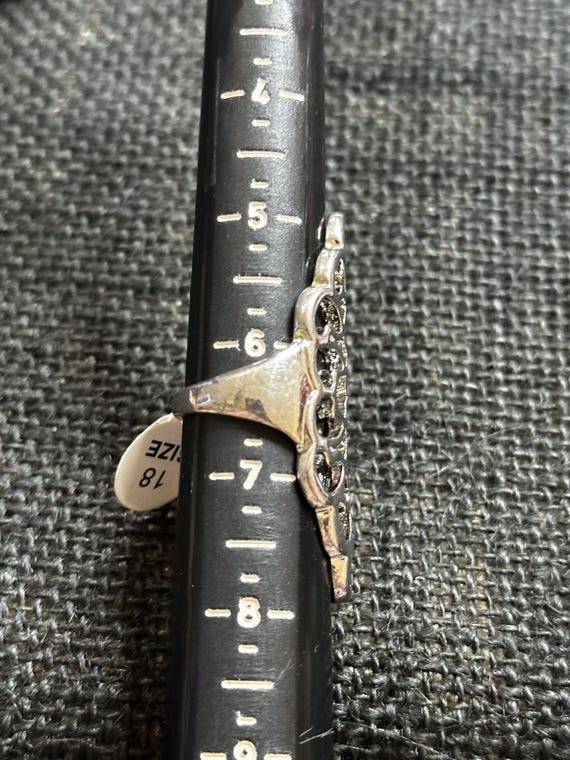 Silver Tone Statement Ring Set - image 7