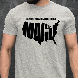 Ultra MAGA T-Shirt: USA Flag, FU46 - Adult Unisex