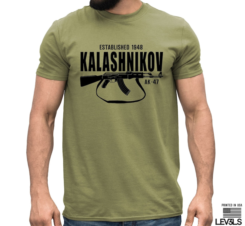 Maglietta AK-47 – Second Amendment Assault Rifle – Uomo, Cotone, Taglie S-5XL – The Get Up OC